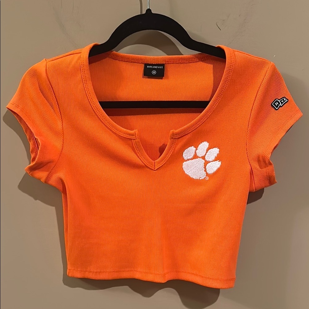 Hype and vice clemson ribbed baby t shirt